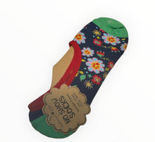 Load image into Gallery viewer, BOHO NO SHOW SOCKS WITH FLOWERS
