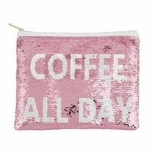 Load image into Gallery viewer, ÇOFFEE ALL DAY SEQUIN BAG
