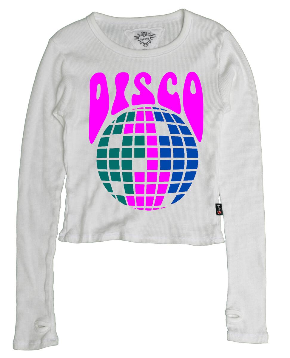 Disco Ball Waffle Shirt