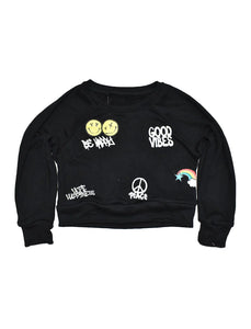 Good Vibes Scattered Icon Sweatshirt