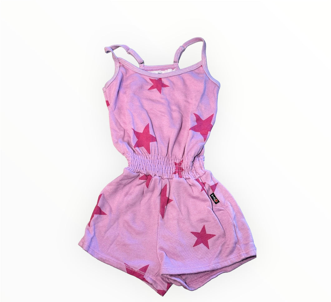 TERRY TANK ROMPER WITH STARS