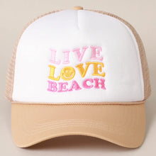 Load image into Gallery viewer, LIVE LOVE BEACH TRUCKER
