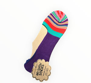 BOHO NO SHOW SOCKS WITH STRIPES