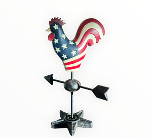 PATRIOTIC ROOSTER WEATHERVANE