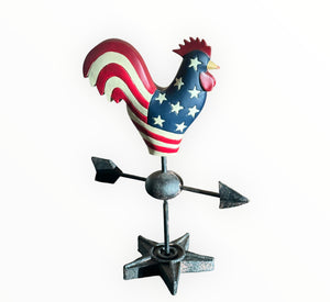 PATRIOTIC ROOSTER WEATHERVANE