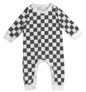 OFF WHTE CHECKERED ROMPER