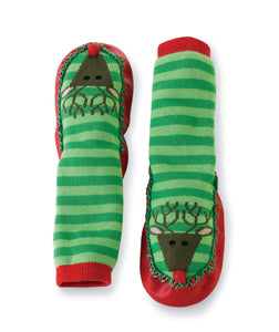 REINDEER HOLIDAY SLIPPERS