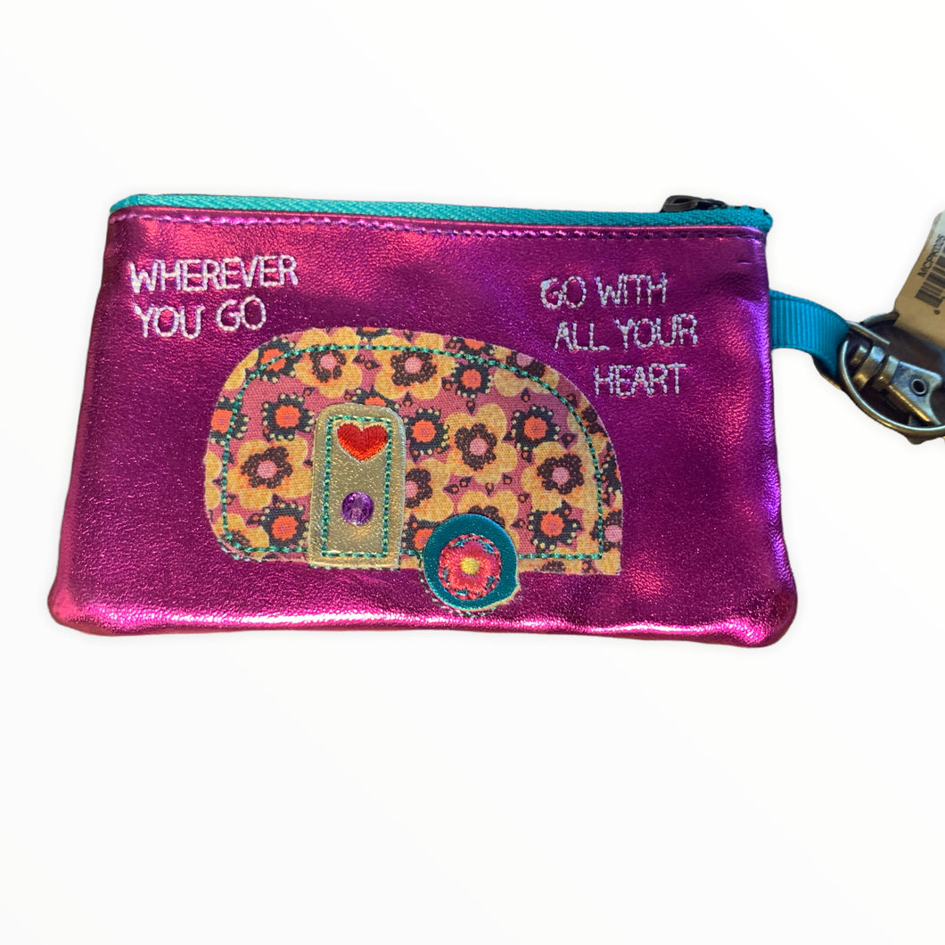 PURPLE CAMPER COIN PURSE