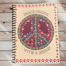 Load image into Gallery viewer, PEACE BEGINS WITH A SMILE JOURNAL
