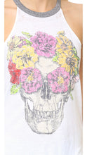 Load image into Gallery viewer, SKULL TANK WITH FLORAL CROWN
