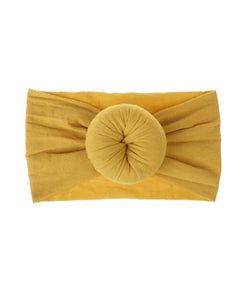 MUSTARD YELLOW BUN HEADBAND