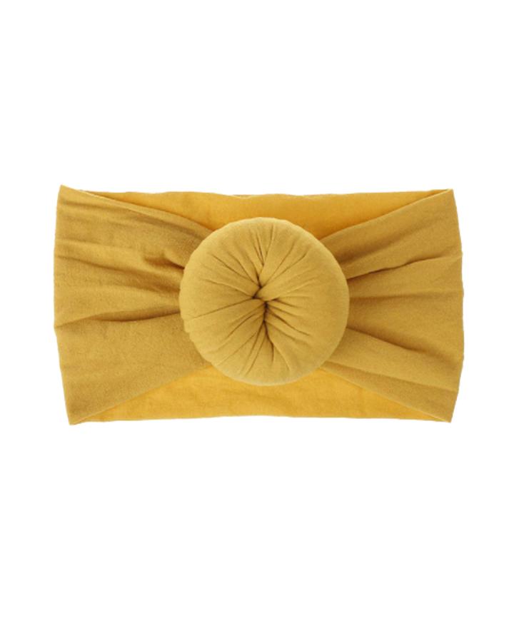 MUSTARD YELLOW BUN HEADBAND