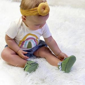 NEUTRAL EARTHTONE RAINBOW ONESIE