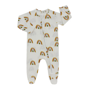 Rainbow Bamboo Footed Pajama