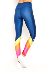 Navy Retro Sport Legging