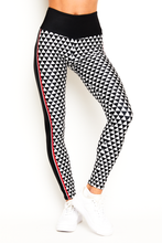 Load image into Gallery viewer, Checkered Ski Racer Black Legging
