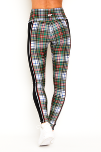 Plaid with Black Side Stripe