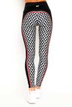 Load image into Gallery viewer, Checkered Ski Racer Black Legging
