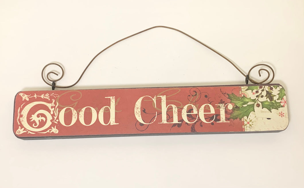 GOOD CHEER MINI CHRISTMAS SIGN