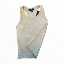 Load image into Gallery viewer, GREY TANK WITH YELLOW STICH
