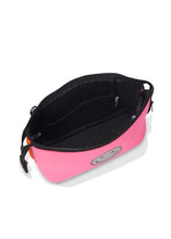 Load image into Gallery viewer, ERIN SMILEY PINK COSMETIC/TRAVEL BAG WITH ORANGE BACK
