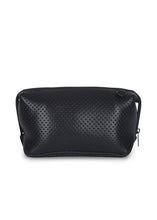 Load image into Gallery viewer, ERIN BLACK COSMETIC/TRAVEL BAG WITH HOT PINK LIPS
