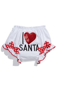 I LOVE SANTA BLOOMERS