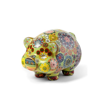 FOLK ART PIGGY BANK