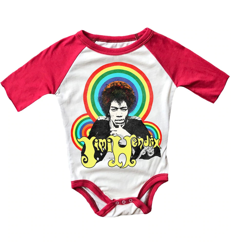 JIMI HENDRIX SHORT SLEEVE RAGLAN ONESIE