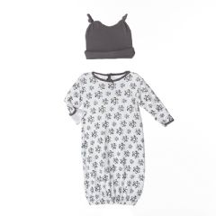 Newborn Layette & Double Knot Hat Set