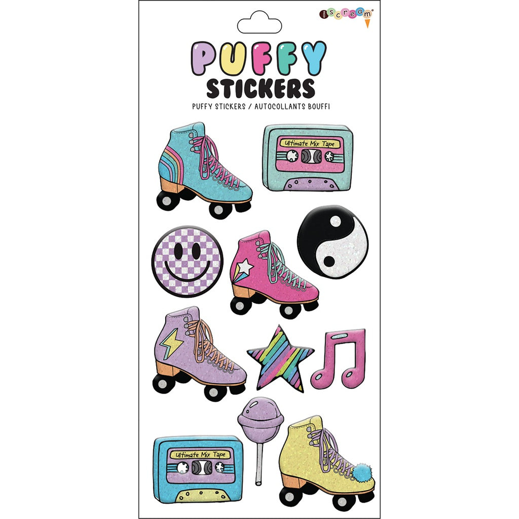 LET'S ROLL PUFFY STICKERS