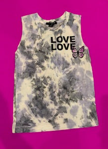 LOVE BUTTERFLY SLEEVELESS TEE