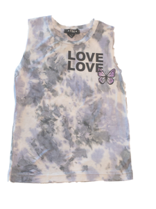 LOVE BUTTERFLY SLEEVELESS TEE