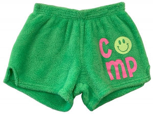 GREEN CAMP WITH SMILEY FACE SHORTS