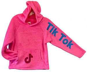 MADE WITH LOVE AND KISSES PINK TIK TOK SWEATSHIRT Urbn Trend