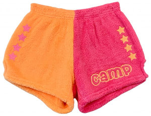 TWO TONED ORANGE + PINK CAMP WITH STARS SHORTS