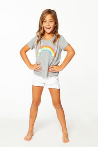 RAINBOW WITH STARS TEE