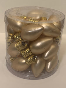 GOLD MATTE MINI LIGHT BULBS