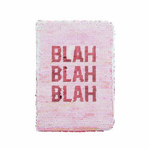 Load image into Gallery viewer, Blush Sequin Swipe Journal - OOH LA LA &amp; BLAH BLAH BLAH
