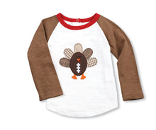 Load image into Gallery viewer, Football Turkey Applique Toddler T Shirt
