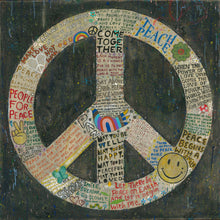 Load image into Gallery viewer, PEACE SIGN WALL ART (One reclaimed wood available for immediate ship or pickup)
