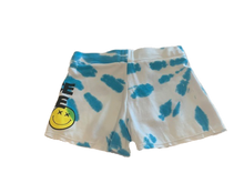 Load image into Gallery viewer, PEACE LOVE SMILEY FACE TIE DYE SHORT
