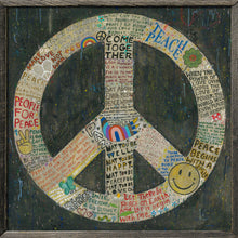 Load image into Gallery viewer, PEACE SIGN WALL ART (One reclaimed wood available for immediate ship or pickup)
