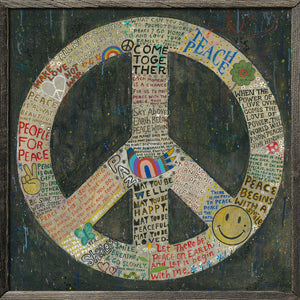 PEACE SIGN WALL ART (One reclaimed wood available for immediate ship or pickup)