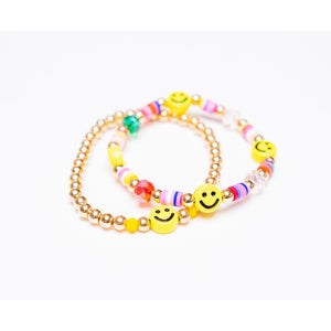 SMILEY FACE GOLD BRACELET