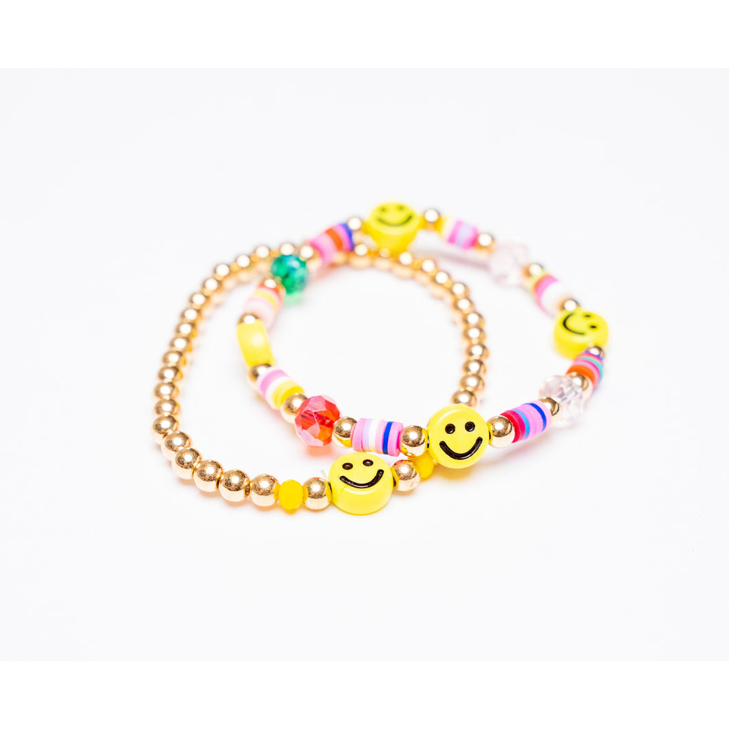 SMILEY FACE GOLD BRACELET