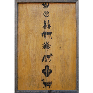 FOLK SYMBOLS (One in stock for immediate ship or pickup)