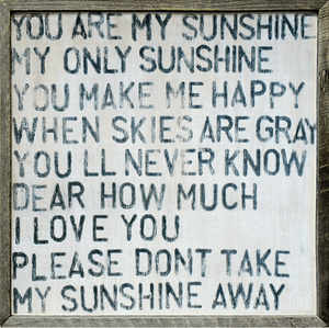 YOU ARE MY SUNSHINE