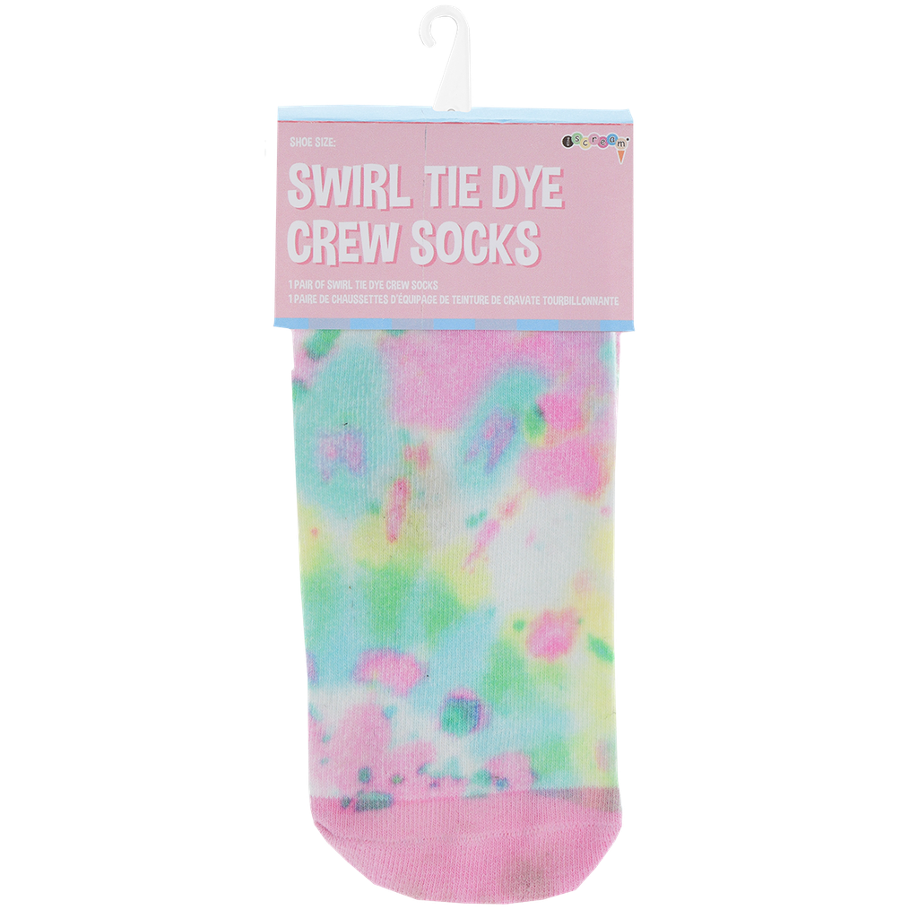 CREW SWIRL TYE DIE SOCKS