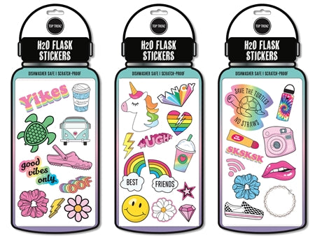 H20 FLASK STICKER SHEETS